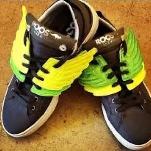 🛼 Yellow Smile Shoe Wings Sneaker Skate Accessories